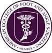 Logo Recognizing David P Biesinger, DPM Inc's affiliation with American College of Foot and Ankle Surgeons